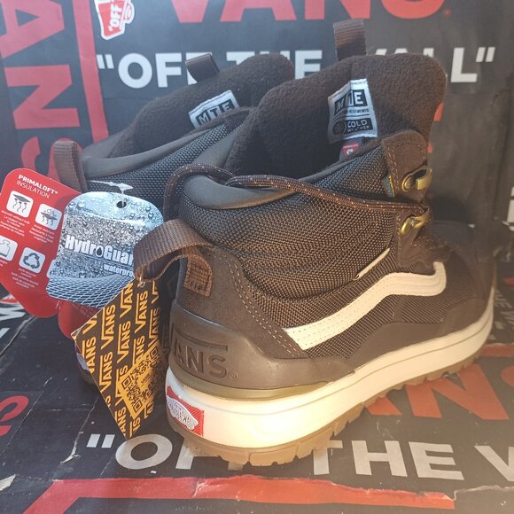 Vans Men's 9/Women's 10.5 Ultrarange Exo Hi MTE 2 Demitasse Brown Boots - Picture 12 of 14